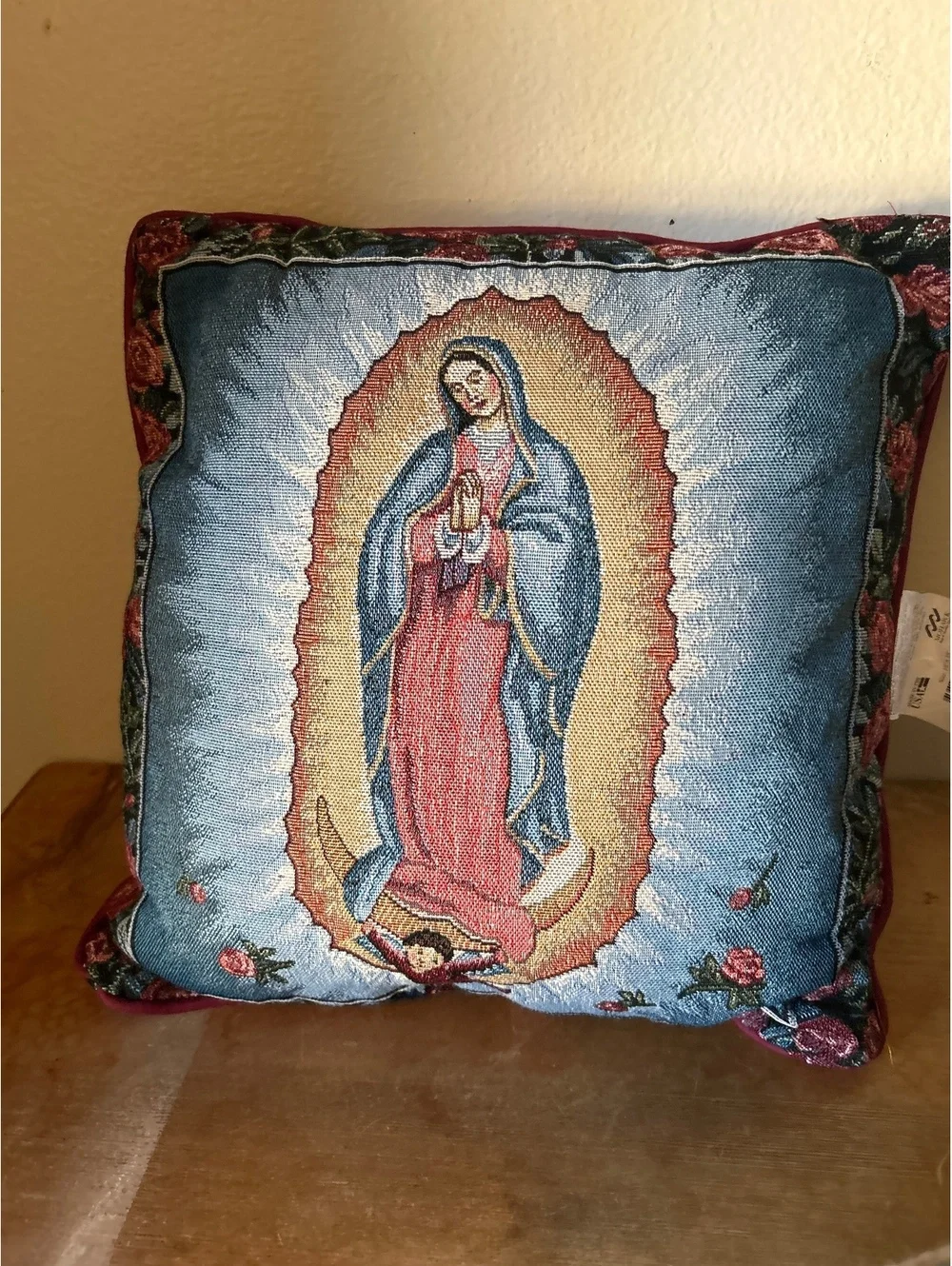 Our Lady of Guadalupe Decorative Pillow 18x18